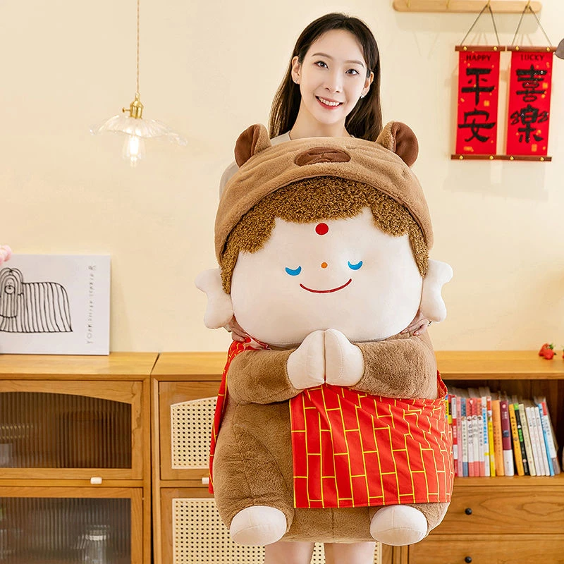 可爱呆萌卡皮僧公仔毛绒玩具玩偶抱枕超软布娃娃安抚儿童生日礼物