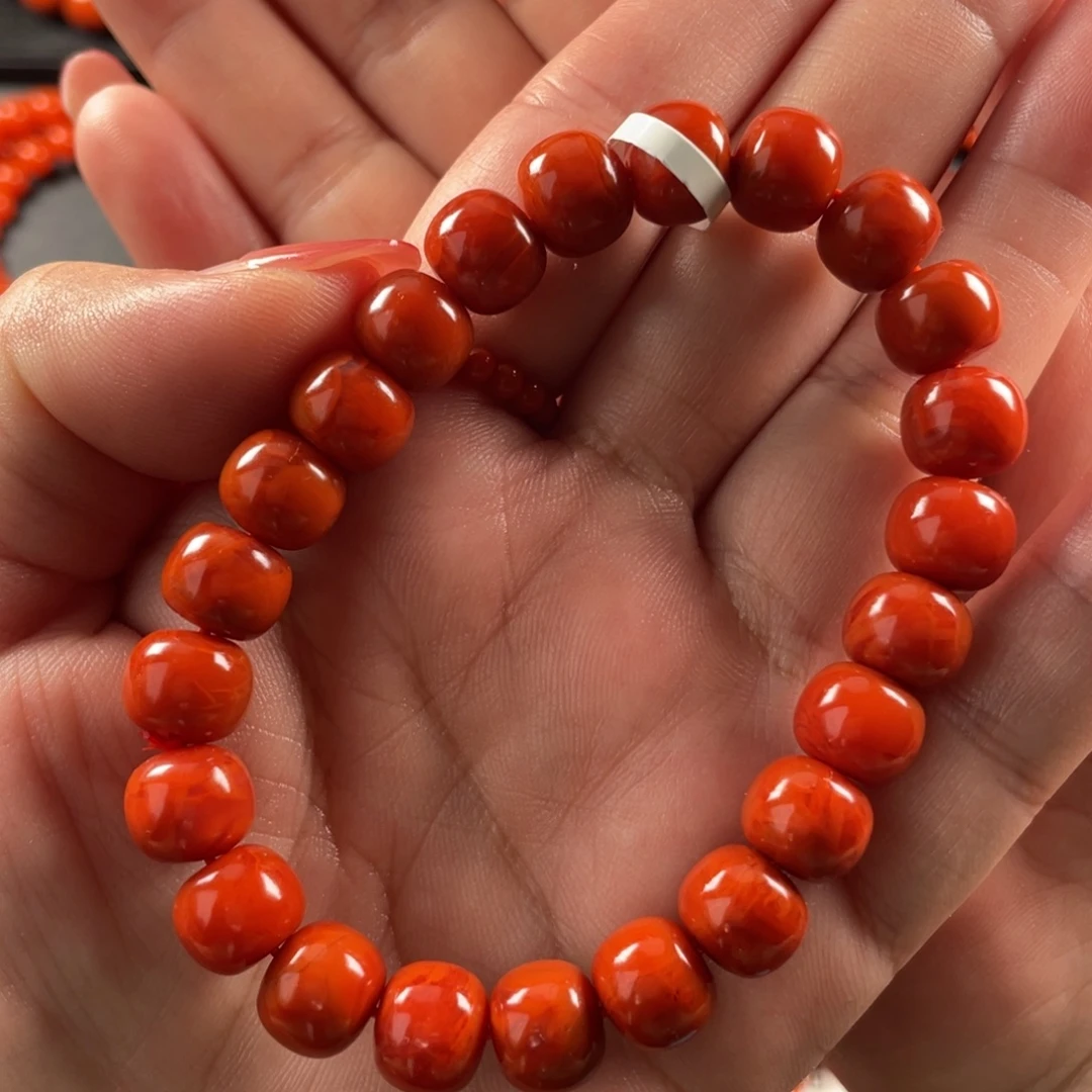 南红玛瑙未镶嵌手链妞9