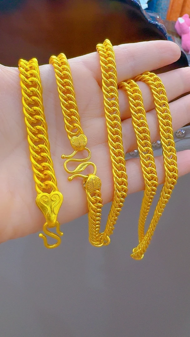 铜合金项链 合金项链 【LayLaBez】镀金项链男士大金链子时尚霸气