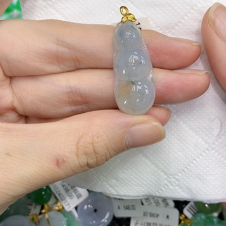 颈饰18K金镶嵌翡翠12345677899