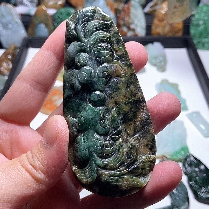 翡翠未镶嵌颈饰翡翠a货