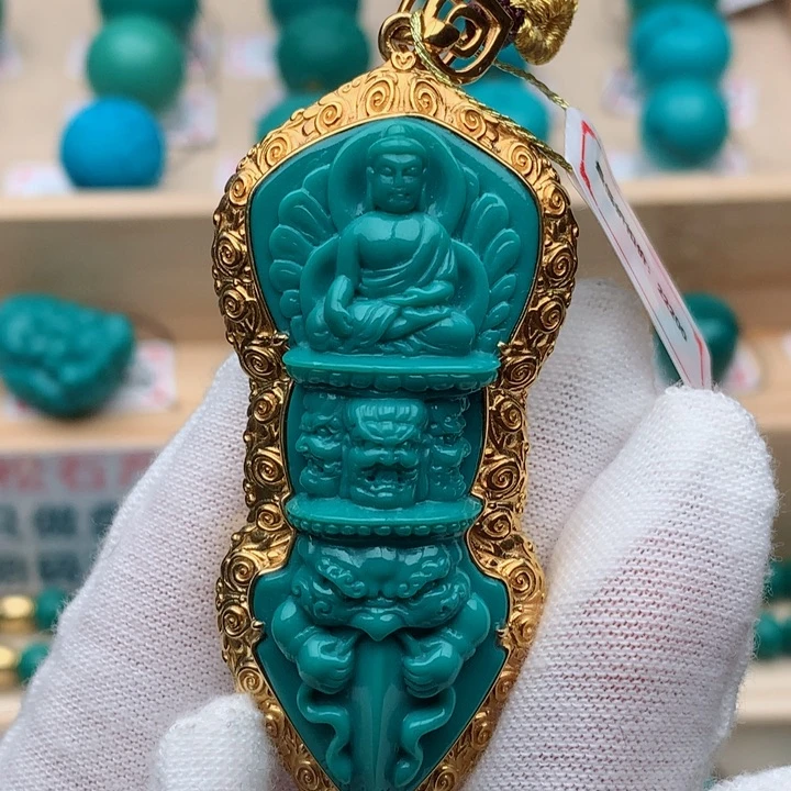 【闪购商品】绿松石配饰18K金镶嵌