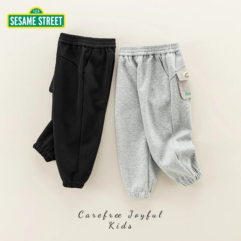 【ZB】芝麻街春季新款儿童洋气舒适百搭卫裤ZMCA019