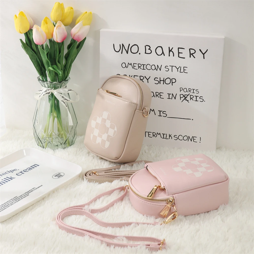 小田姐姐 双层拉链手机包女士休闲时尚百搭轻奢184 185 186 187