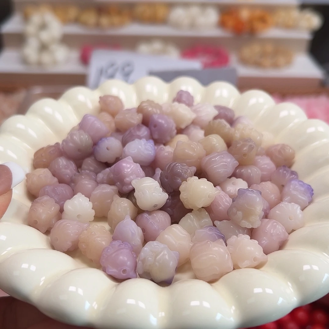 手串菩提根/象牙果微瑕了12紫色凤九30颗