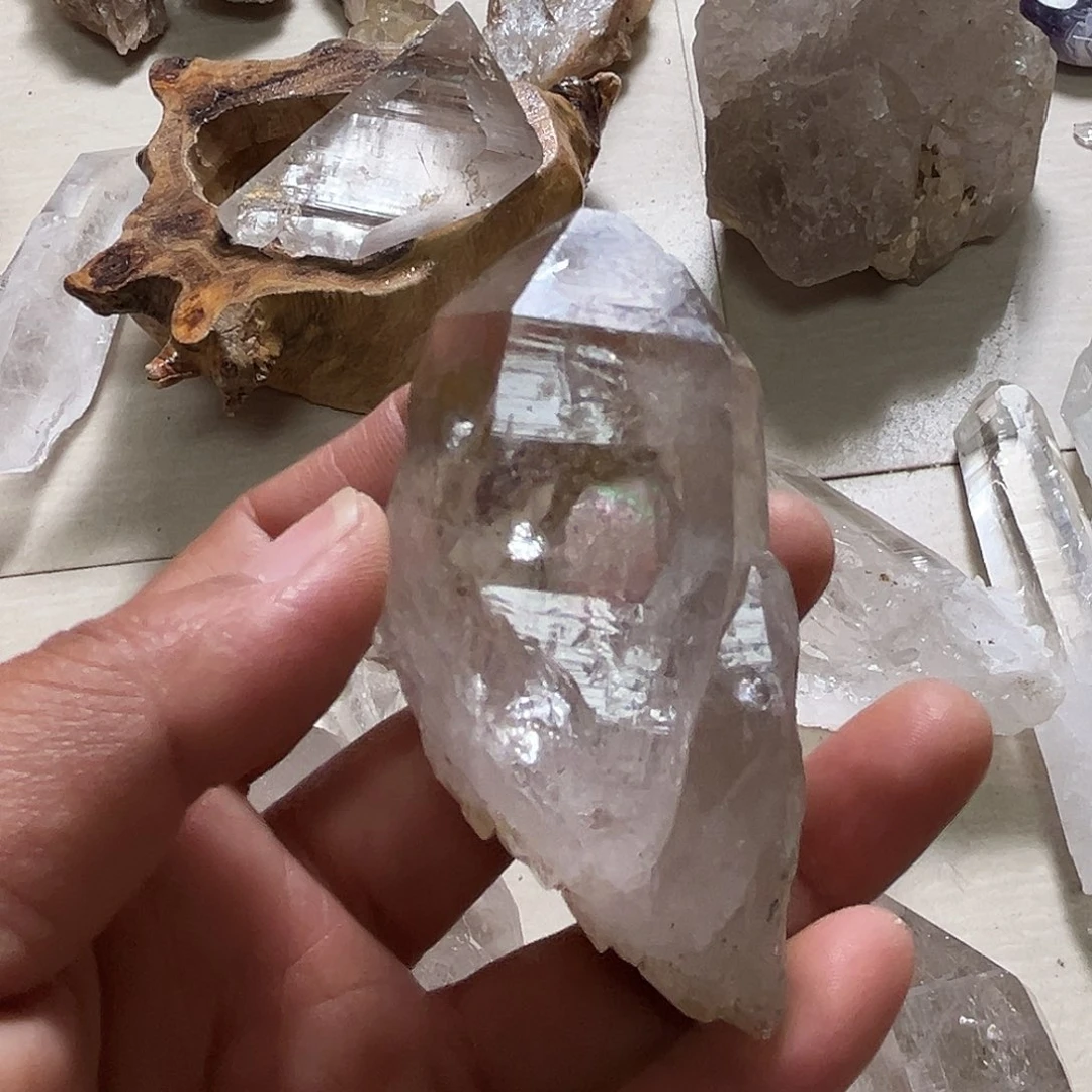 天然水晶原石未镶嵌水晶清***眠