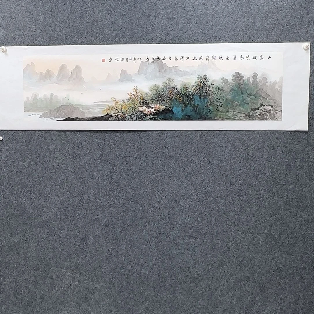 国画138*35纯手绘何润杰