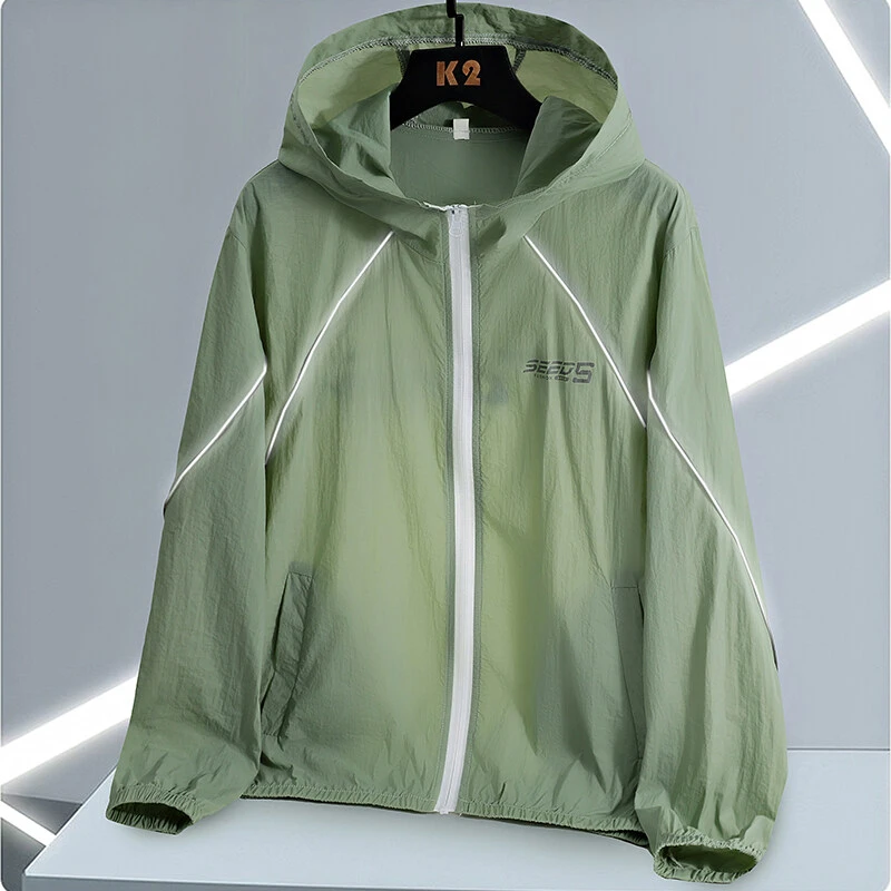 夏季新款轻薄连帽防晒衣夹克男士户外运动休闲透气情侣皮肤衣外套