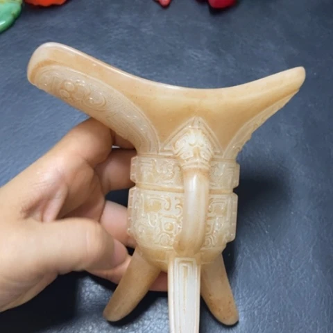 白玉菩提吊坠摆件