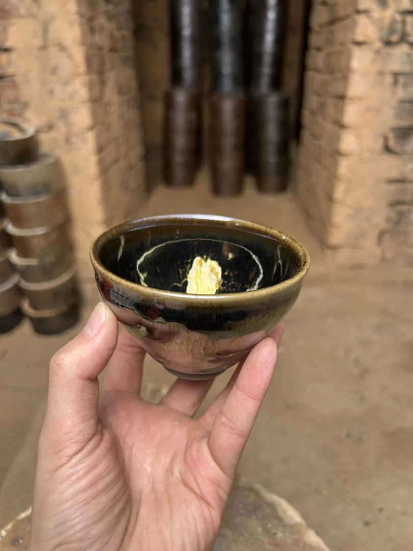 闪购 建窑建盏 幻彩隐曜 礼盒装带溯源证书电烧