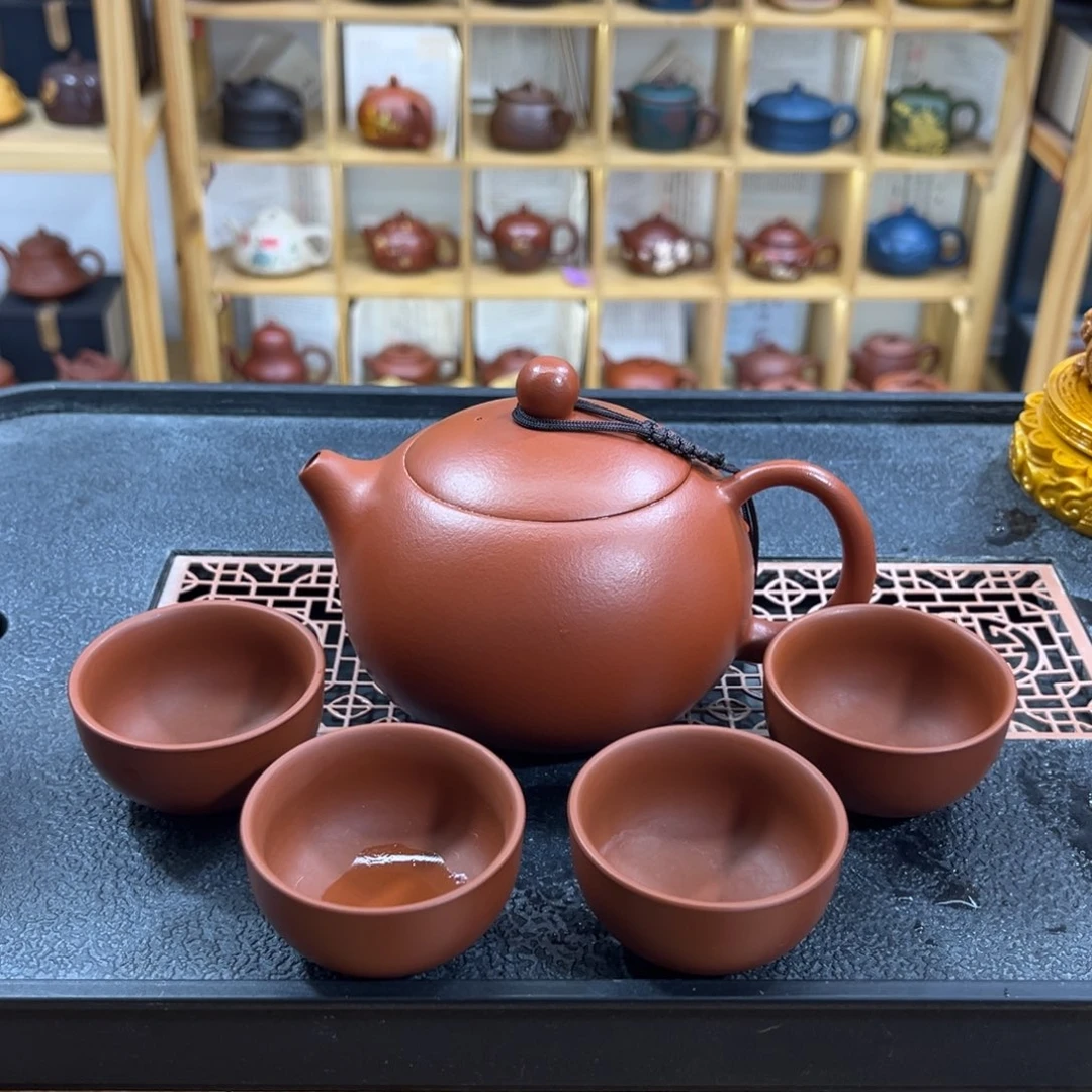 紫砂紫砂胖西施（一壶四杯）