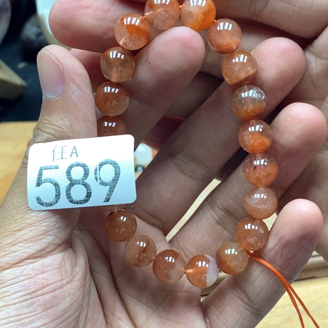 水晶手链未镶嵌❥****红兔毛