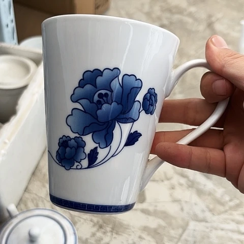 碗杯一个陶瓷他带陶瓷