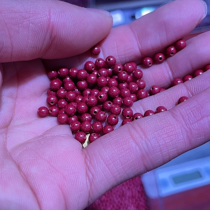 天然辰砂紫金砂4毫米手链43颗