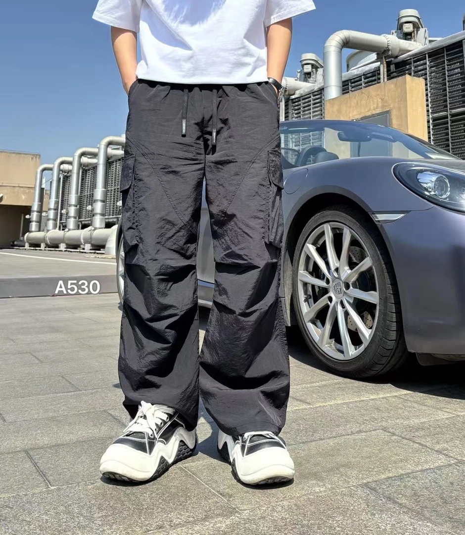 530夏季男士透气宽松工装裤百搭直筒休闲裤
