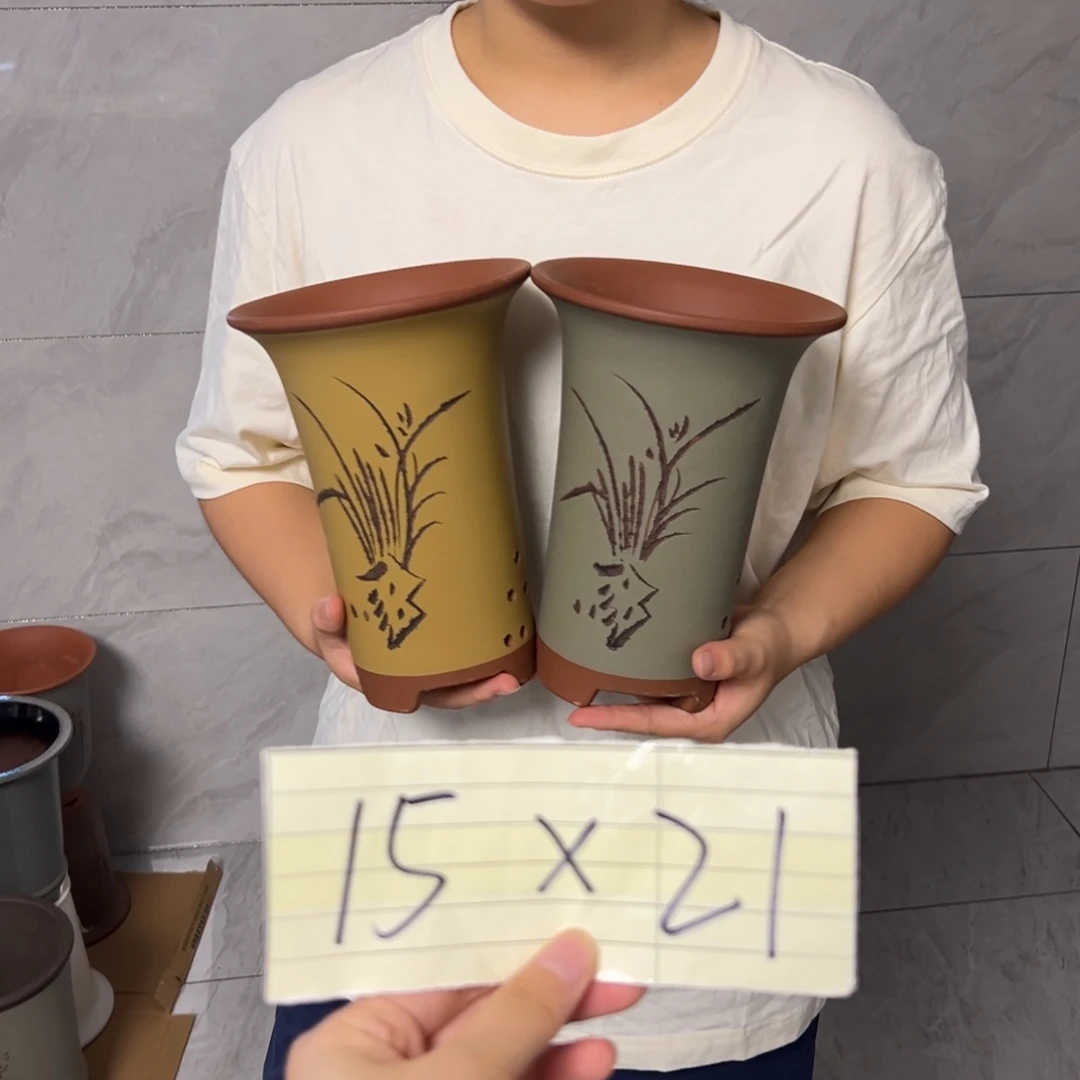 宜兴川阁紫砂花盆