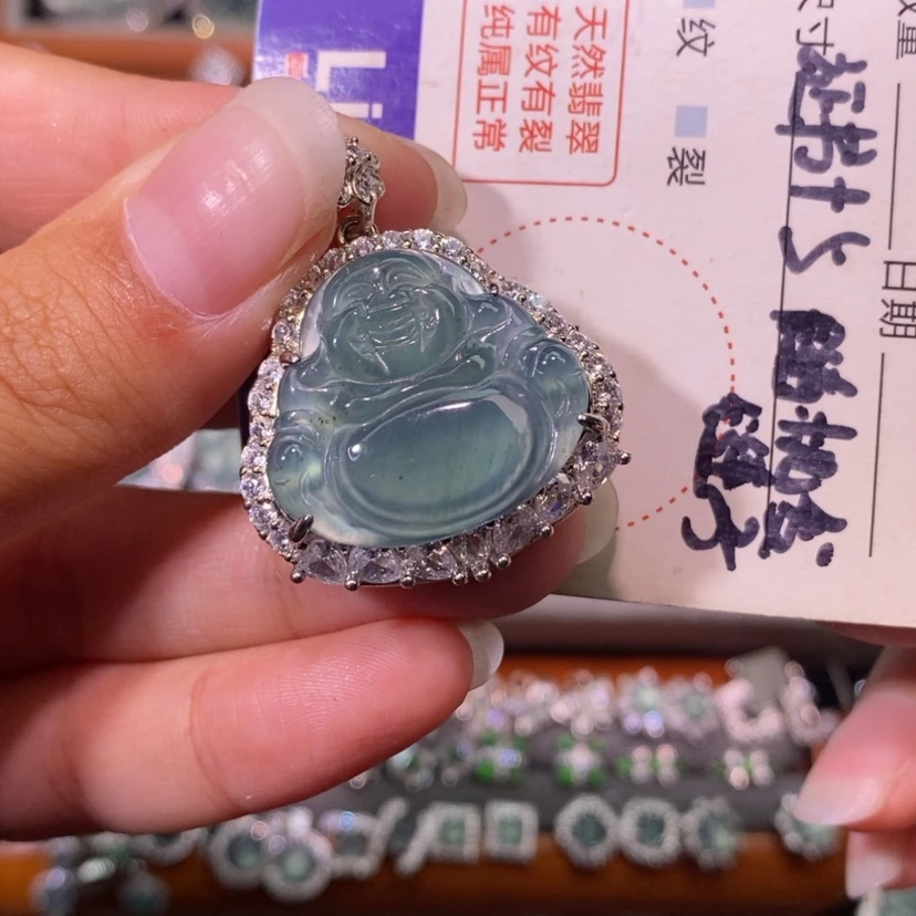 【闪购商品】翡翠未镶嵌颈饰天然