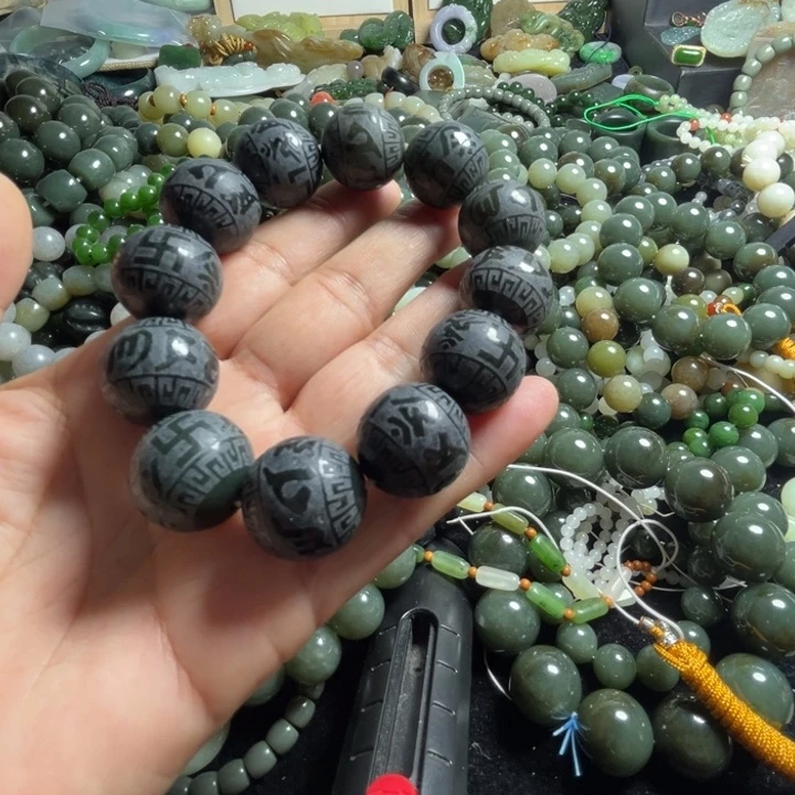 和田玉手串未镶嵌20