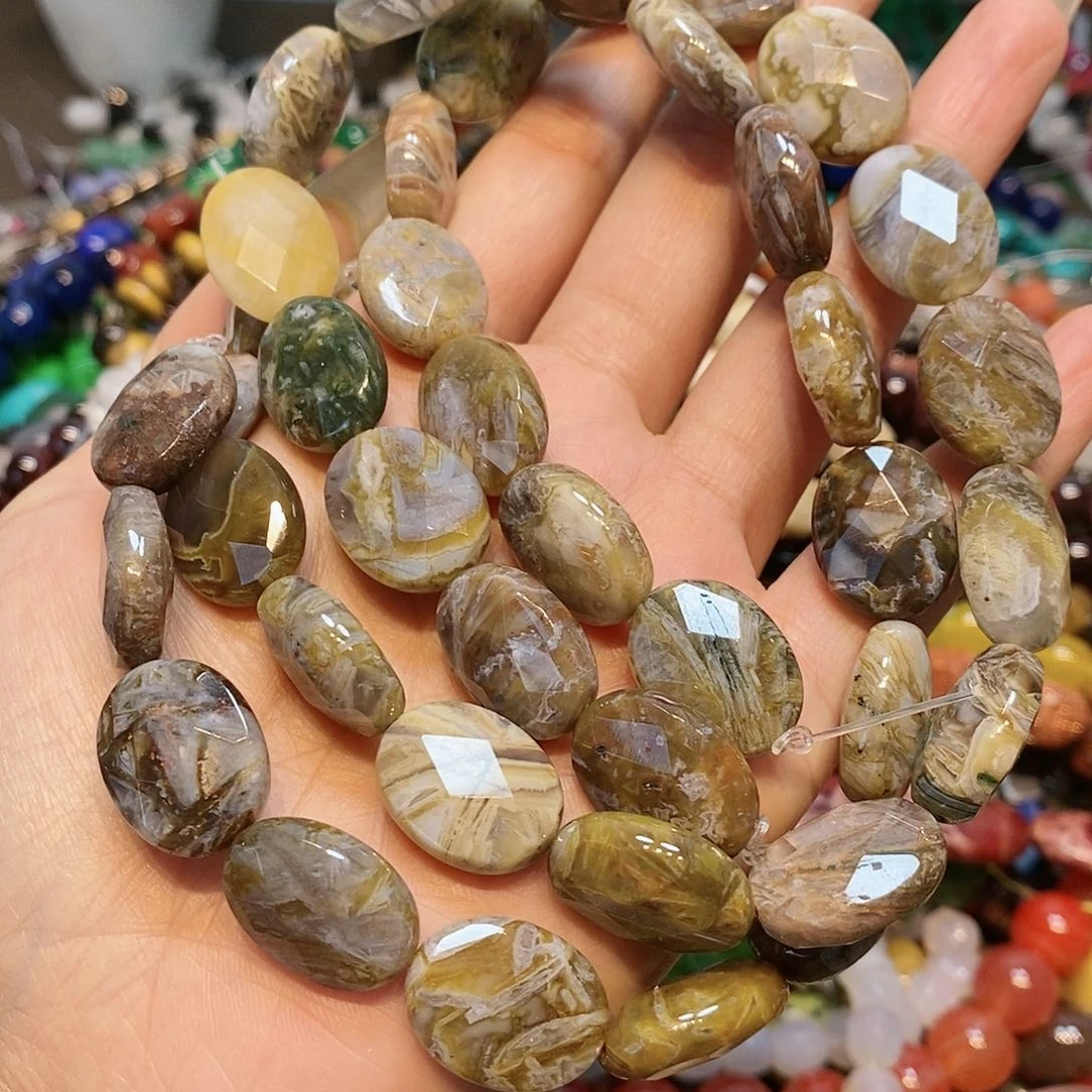 散珠玛瑙/玉髓天然石玛瑙一条