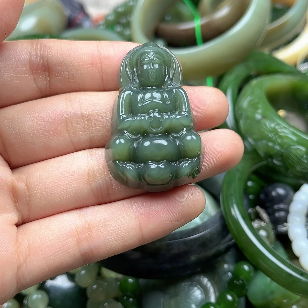 和田玉（碧玉）未镶嵌颈饰