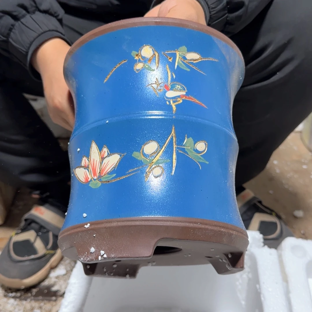 紫砂花盆口径16高度18