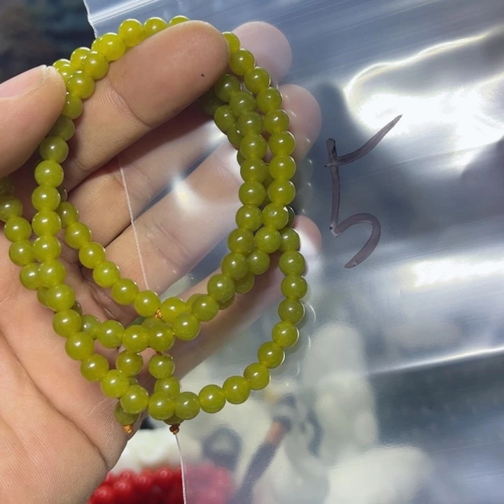 蛇纹石玉项链未镶嵌脱****驴