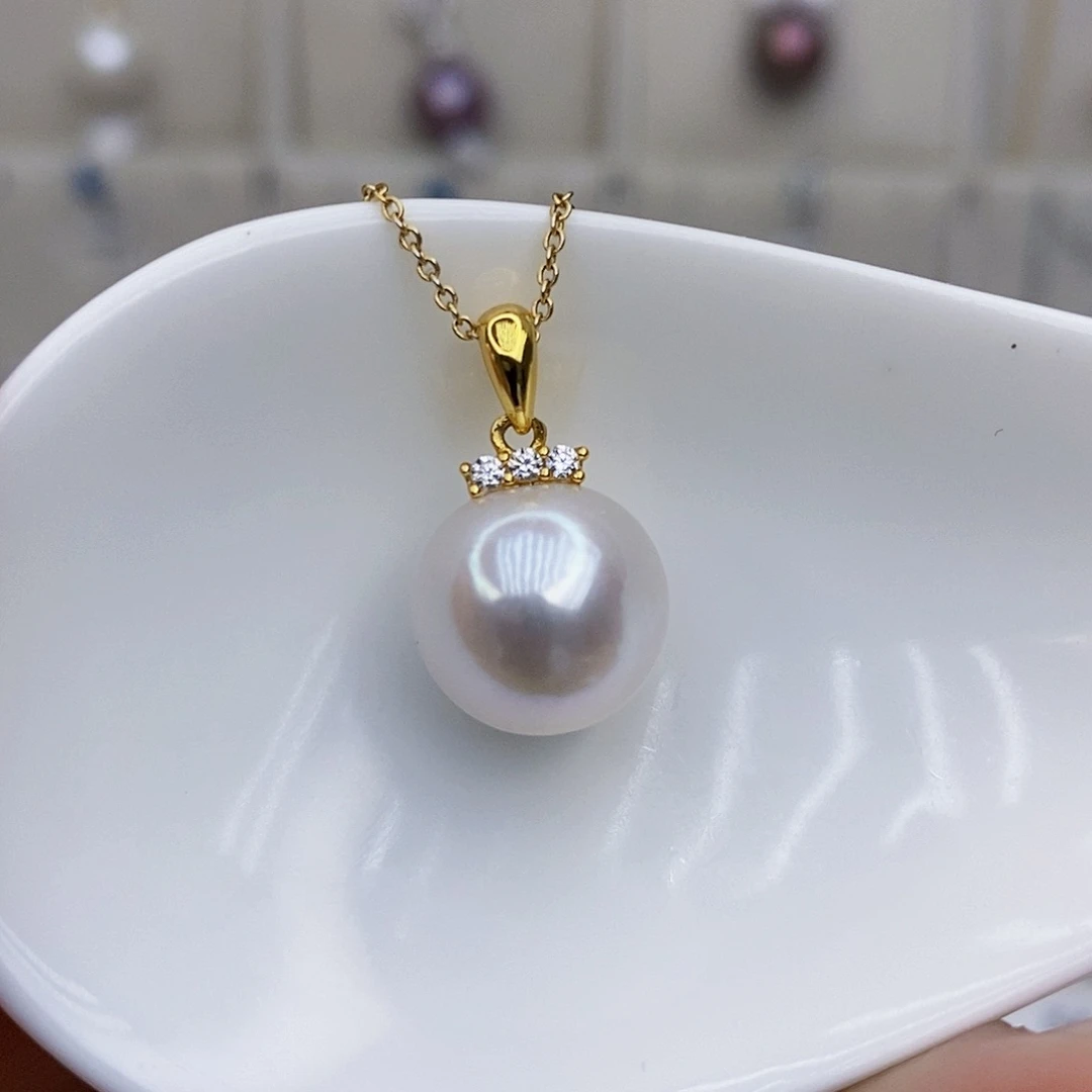 淡水珍珠颈饰银S925镶嵌