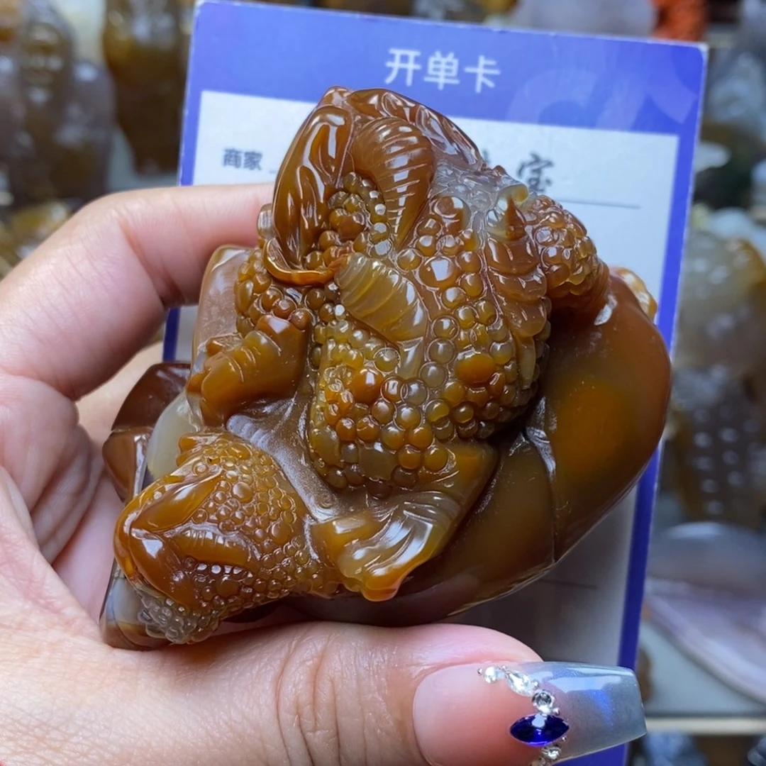 玛瑙/玉髓把件未镶嵌玥*