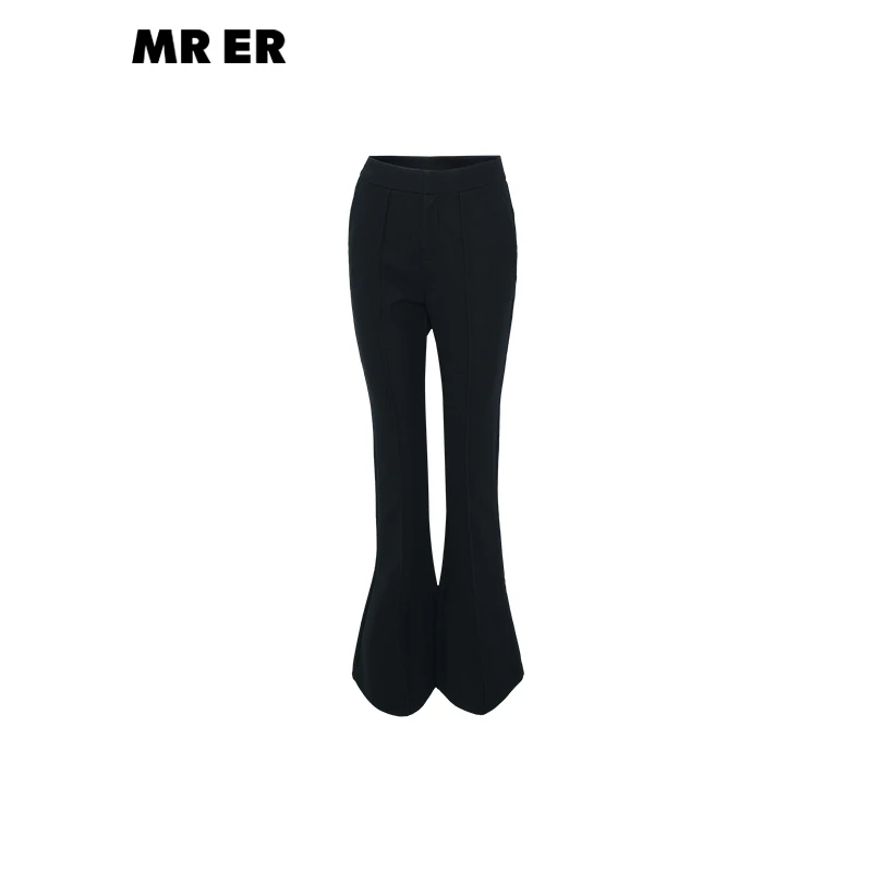 【达人专享】休闲百搭高腰休闲裤微喇拖地裤R4D72411