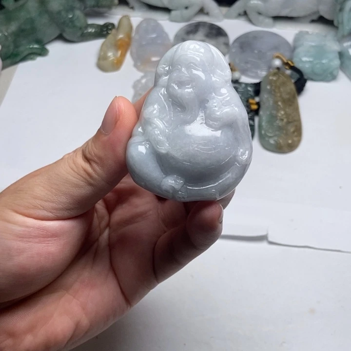 翡翠未镶嵌颈饰财爷13