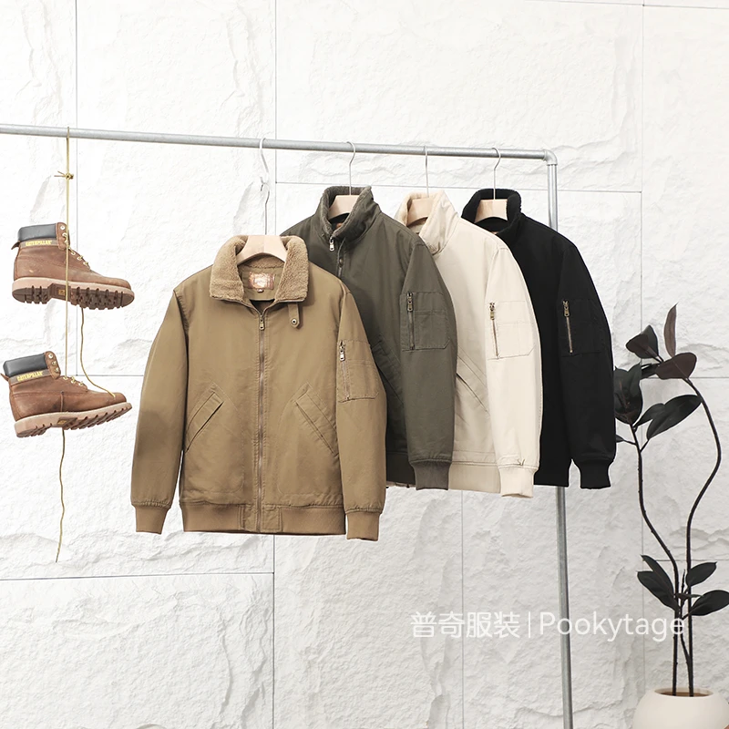 硬汉复古风！重水洗加厚羊羔保暖秋冬男士经典1942坦克夹克外套