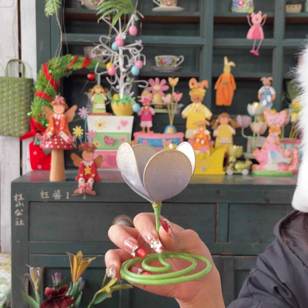 木质圣诞月福中古风老货玩具默认微瑕