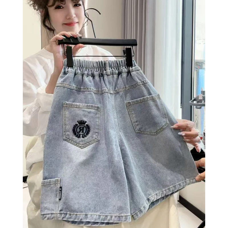 童装男童夏季宽松牛仔短裤2025新款中大童休闲帅气薄款五分中裤