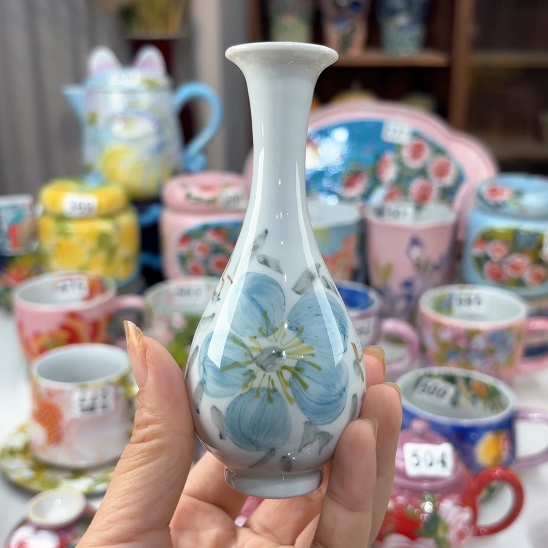 景德镇手绘高温釉下彩陶瓷茶具