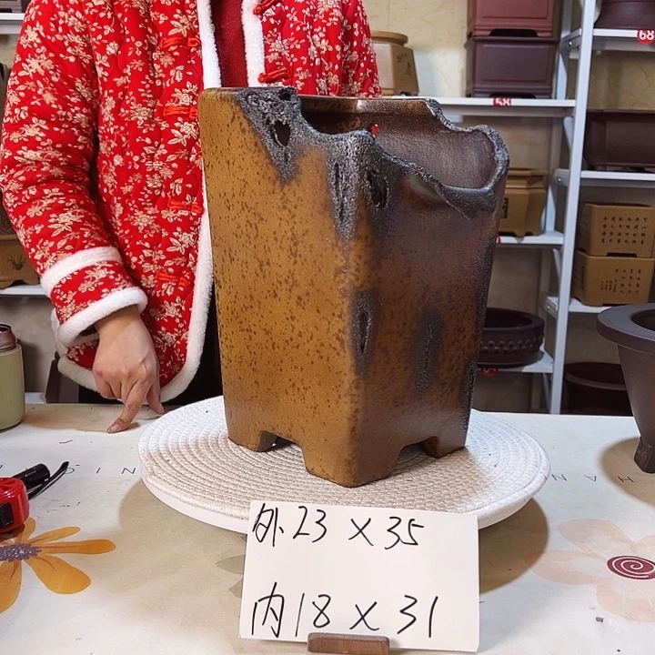 紫砂紫砂花盆呵呵
