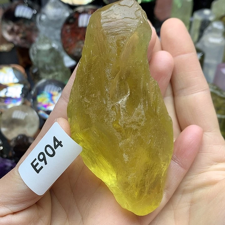水晶天然黄水晶原石未镶嵌