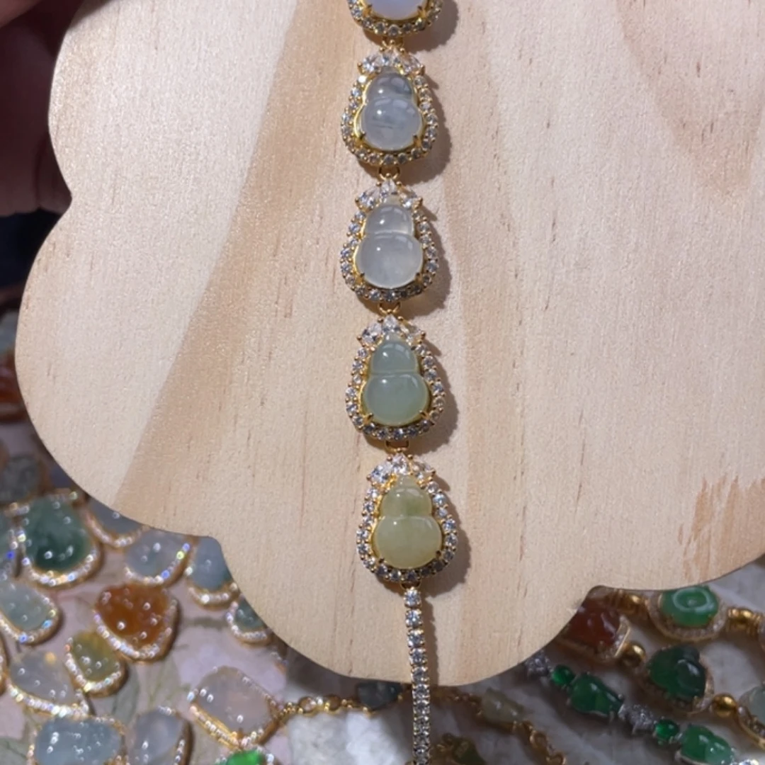 翡翠银S925镶嵌颈饰