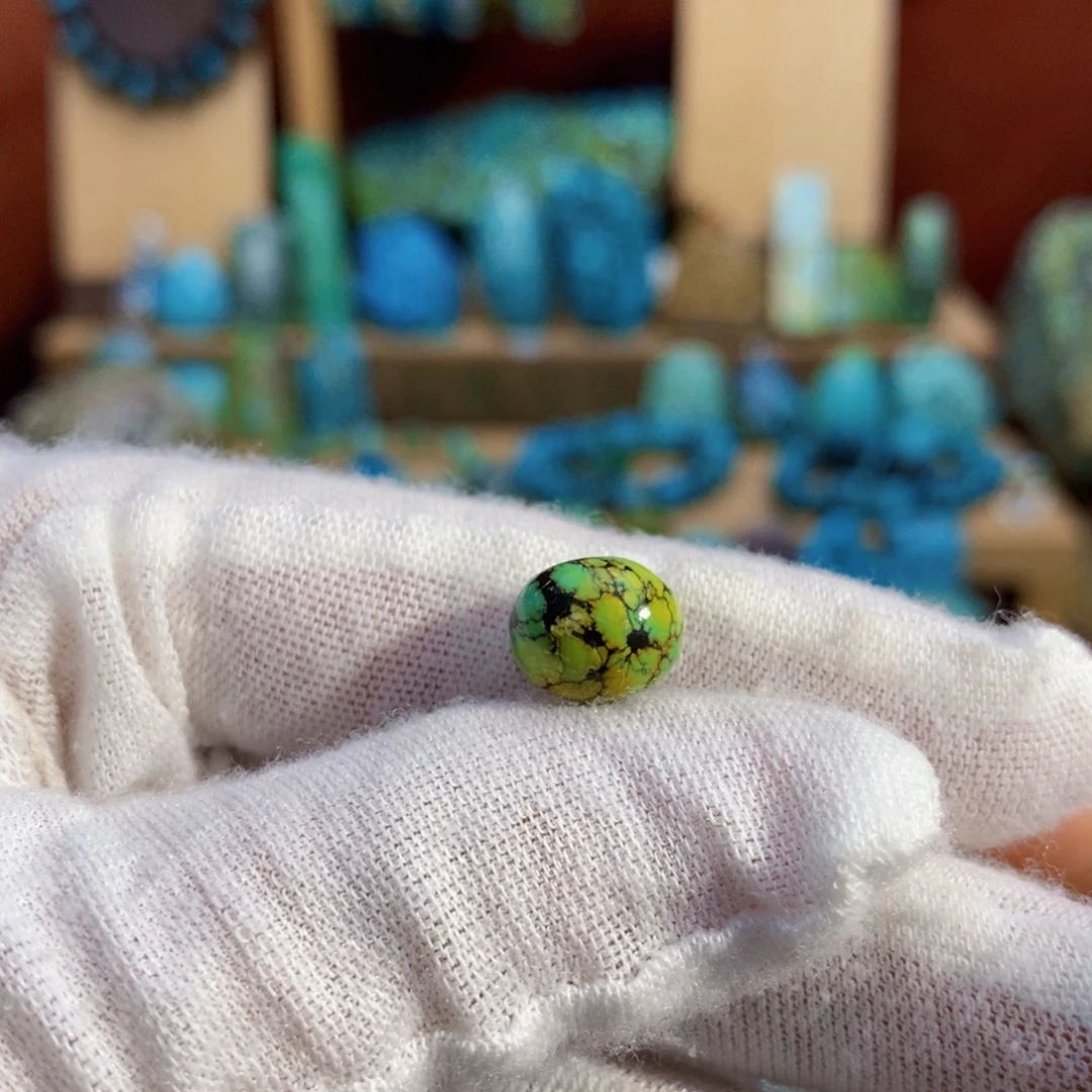 定制绿松石三彩枣珠