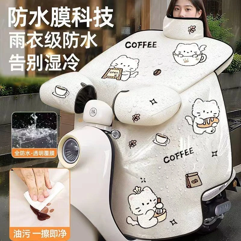 钢化膜挡风被2025新款电动车防风罩冬季加绒加厚加大保暖电瓶车