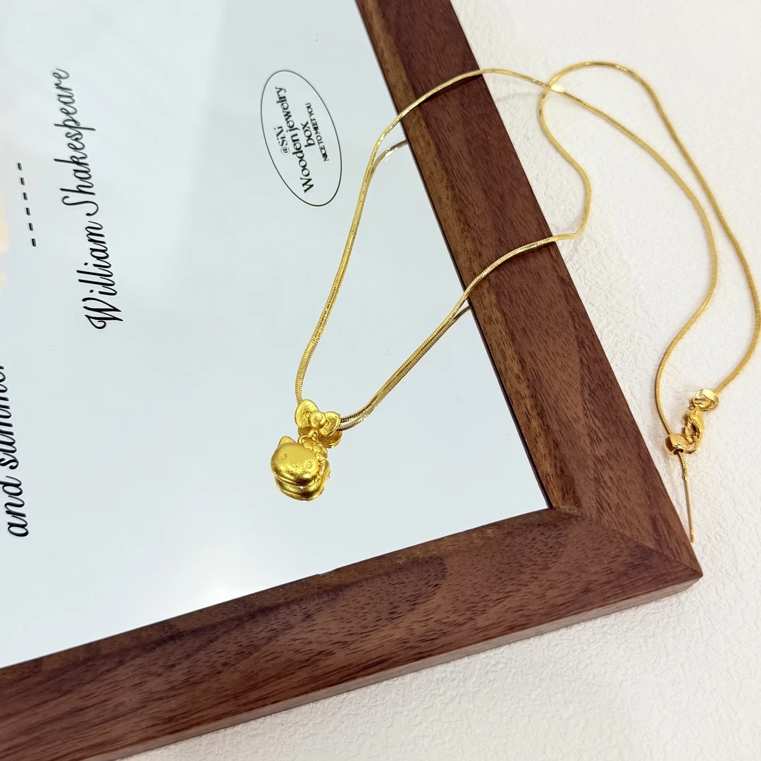 铜合金项链 XL-144轻奢时尚hellokitty小众设计精致锁骨链