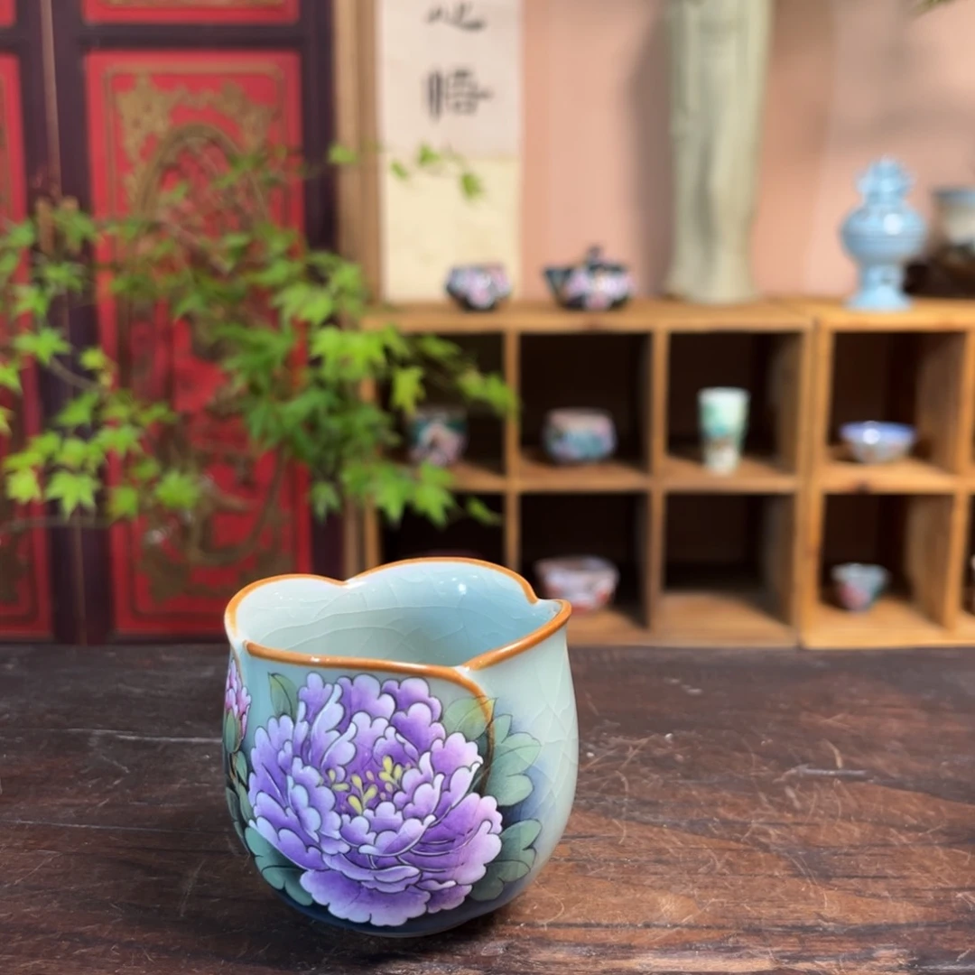 柴烧手工手绘陶瓷