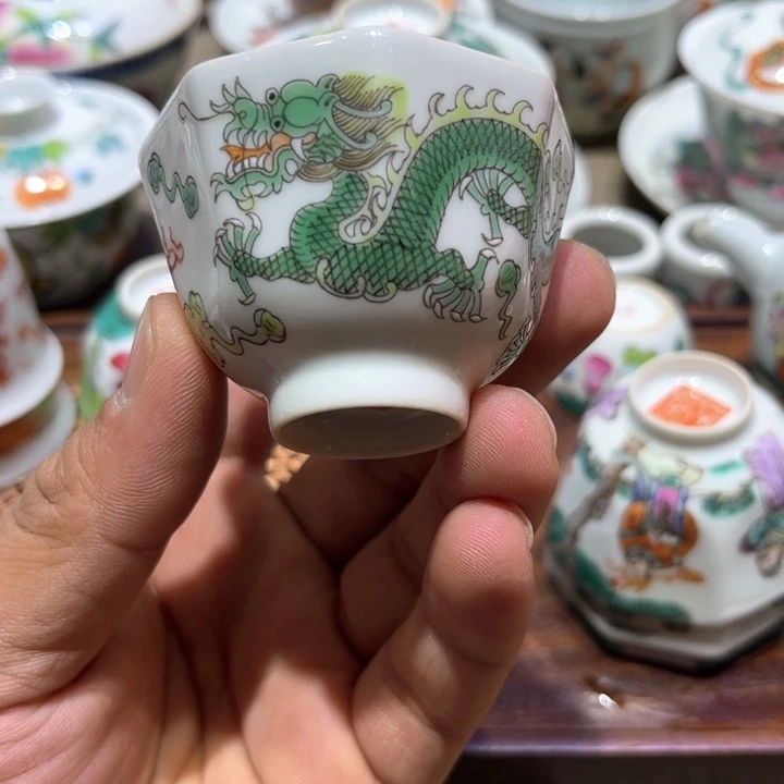 纯手绘精品盖碗杯