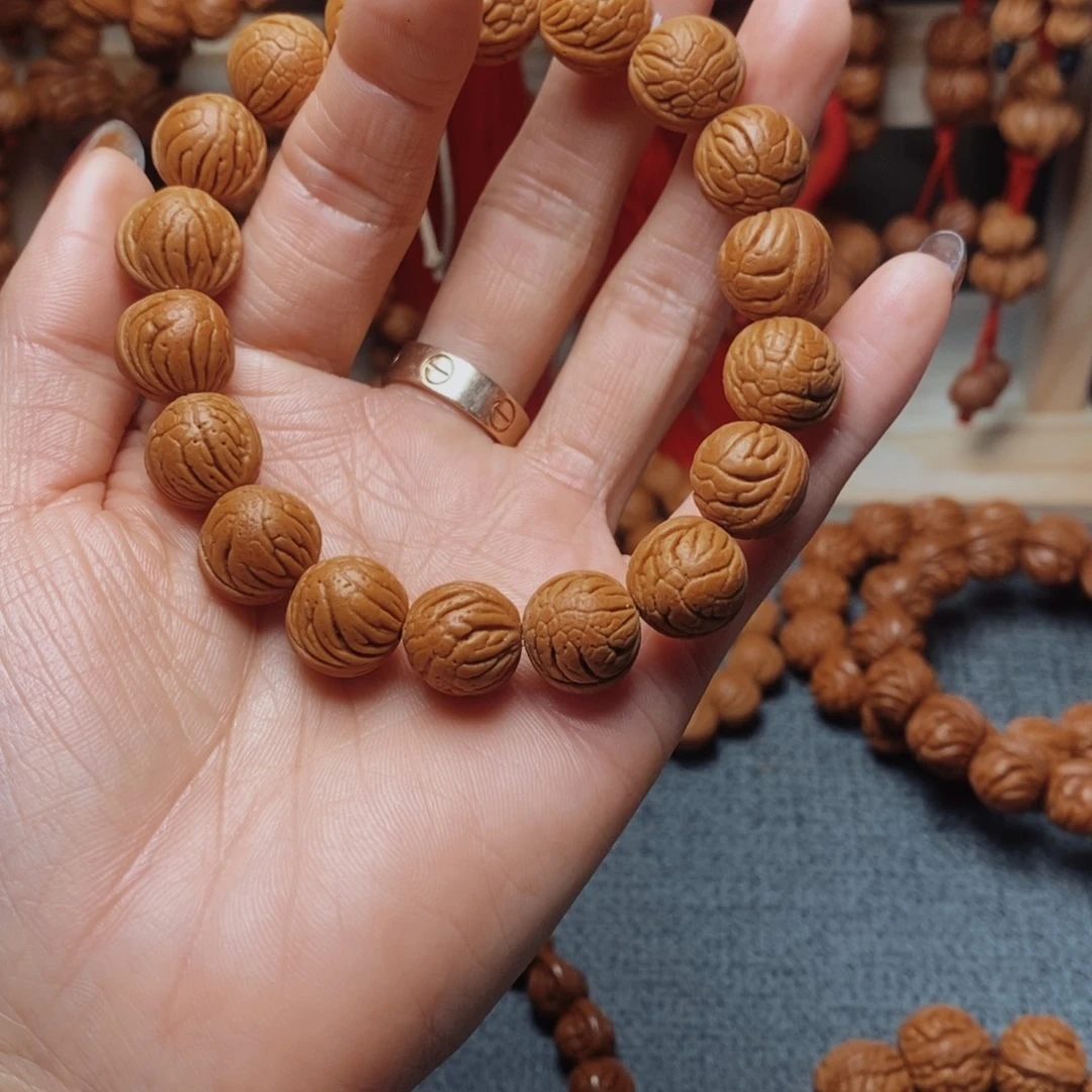 冬***至吊坠桃核龙纹桃枭