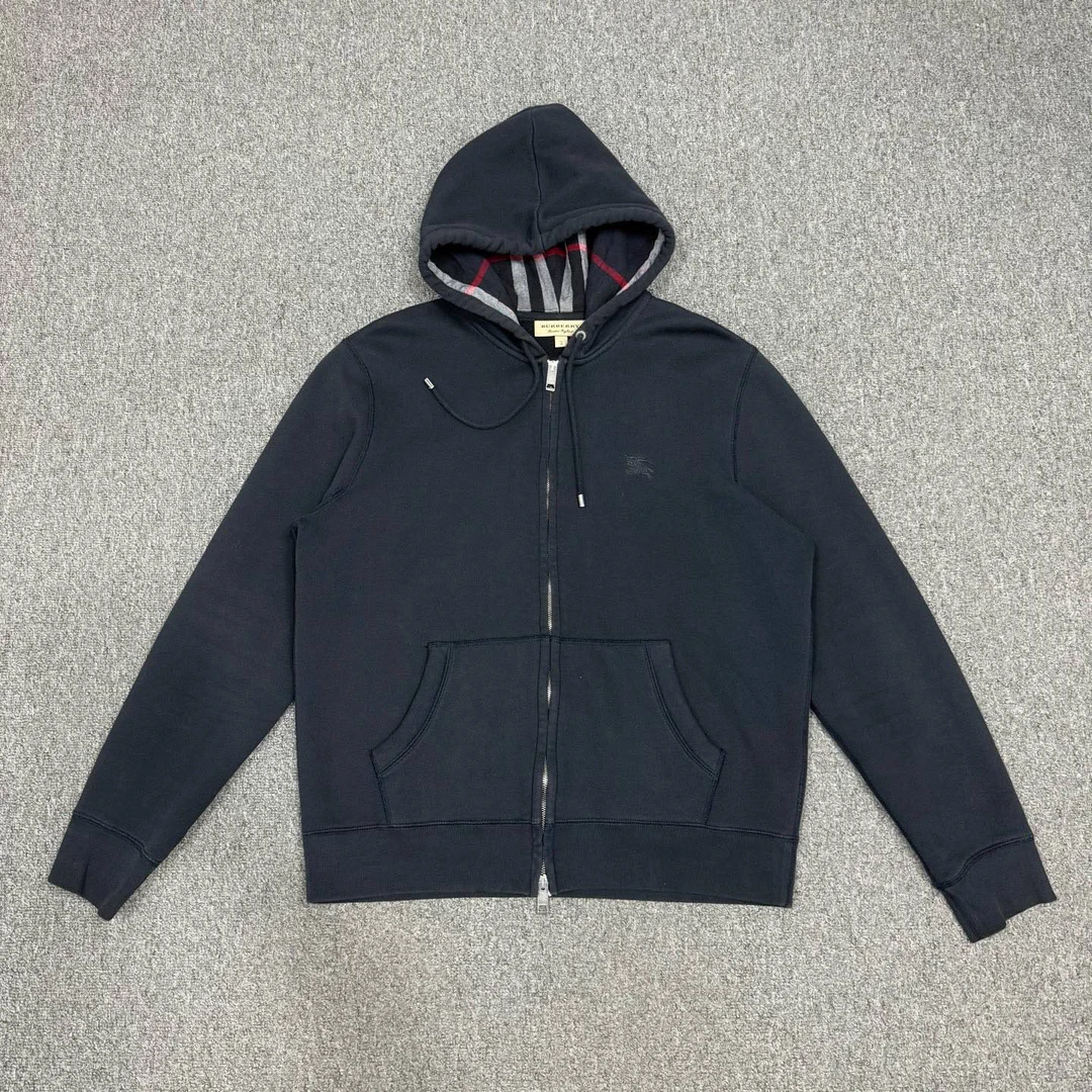 99新 BURBERRY/博柏利 14353580 巴宝莉 内里格纹拉链外套 L码