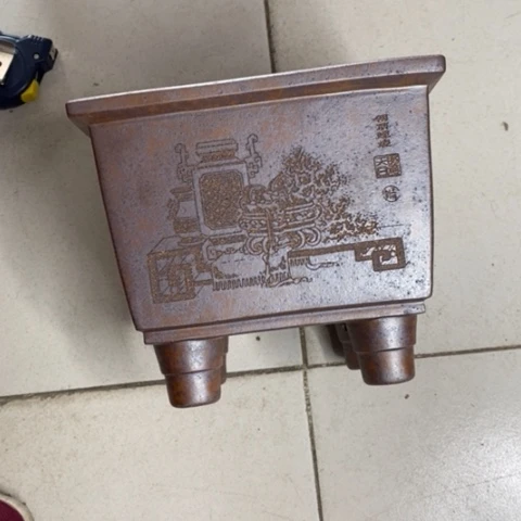 紫砂宜兴紫砂花盆