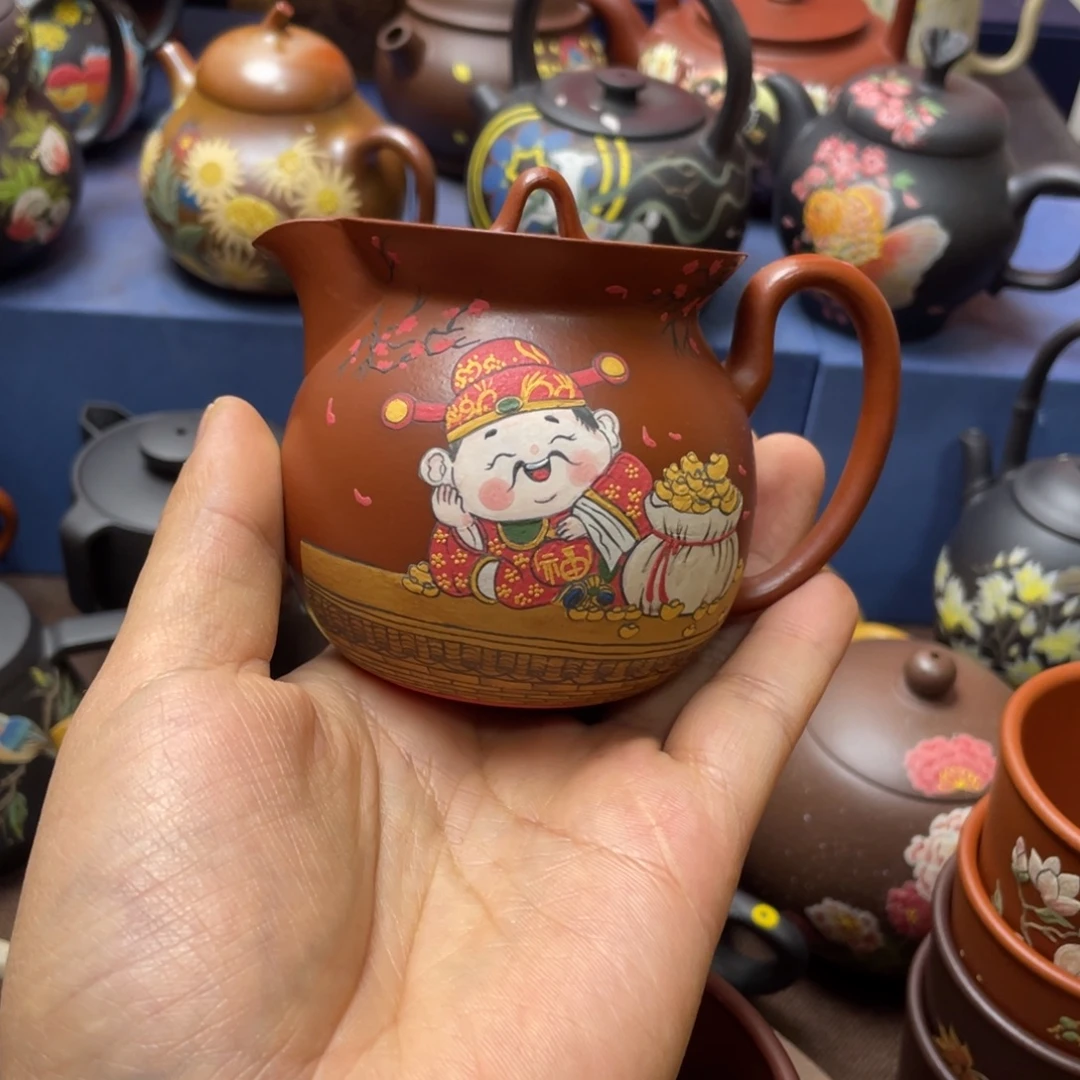 美***景红泥茶杯紫砂茶壶150cc