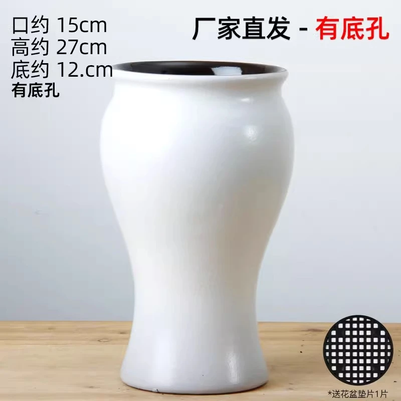 多肉飘枝高筒复古花盆悬崖法师九尾狐绿植盆栽大口径鱼尾紫砂陶罐