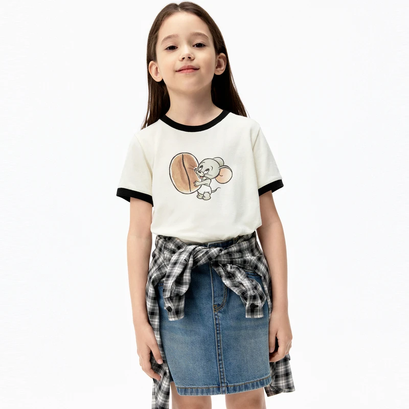 猫和老鼠联名系列littlemoco童装25秋装新款抑菌亲子装短袖T恤