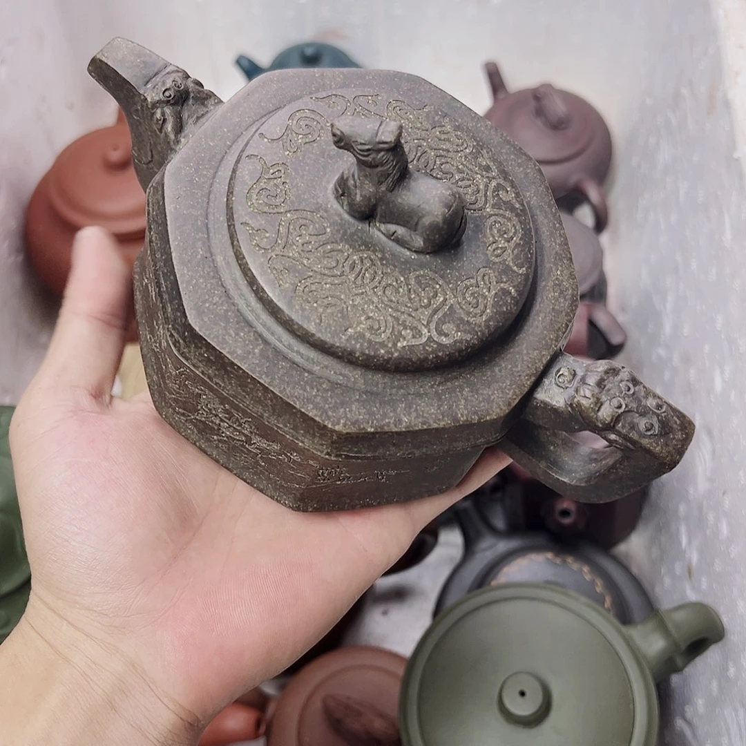茶壶紫砂宜兴原矿紫砂壶450毫升86