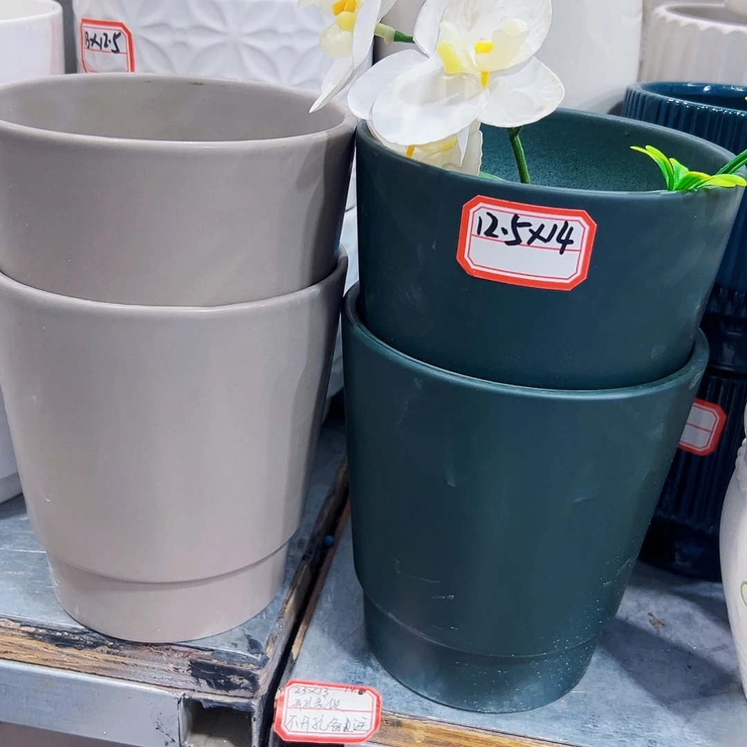 外贸尾单陶瓷花盆凑单10米包邮